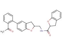 N-{[5-(2-acetylphenyl)-2,3-dihydro-1-benzofuran-2-yl]methyl}-2,3-dihydro-1-benzofuran-2-carboxamide