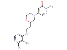 5-(2-{2-[(5,6-dimethyl-4-pyrimidinyl)amino]ethyl}-4-morpholinyl)-2-methyl-3(2H)-pyridazinone