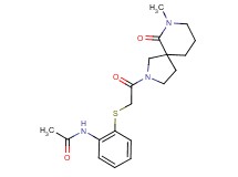 N-(2-{[2-(7-methyl-6-oxo-2,7-diazaspiro[4.5]dec-2-yl)-2-oxoethyl]thio}phenyl)acetamide