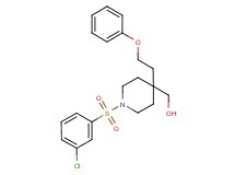 [1-[(3-chlorophenyl)sulfonyl]-4-(2-phenoxyethyl)-4-piperidinyl]methanol