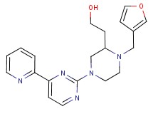 2-{1-(3-furylmethyl)-4-[4-(2-pyridinyl)-2-pyrimidinyl]-2-piperazinyl}ethanol