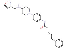 N-(4-{4-[(3-isoxazolylmethyl)amino]-1-piperidinyl}phenyl)-5-phenylpentanamide