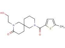 2-(2-hydroxyethyl)-8-[(5-methyl-2-thienyl)carbonyl]-2,8-diazaspiro[5.5]undecan-3-one