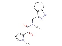 N-methyl-2-(1-methyl-1H-pyrrol-2-yl)-2-oxo-N-(4,5,6,7-tetrahydro-1H-indazol-3-ylmethyl)acetamide