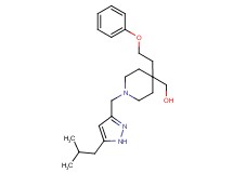 [1-[(5-isobutyl-1H-pyrazol-3-yl)methyl]-4-(2-phenoxyethyl)-4-piperidinyl]methanol