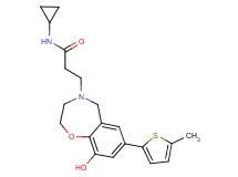 N-cyclopropyl-3-[9-hydroxy-7-(5-methyl-2-thienyl)-2,3-dihydro-1,4-benzoxazepin-4(5H)-yl]propanamide