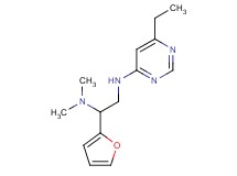 N~2~-(6-ethylpyrimidin-4-yl)-1-(2-furyl)-N~1~,N~1~-dimethylethane-1,2-diamine