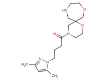 4-[4-(3,5-dimethyl-1H-pyrazol-1-yl)butanoyl]-1,8-dioxa-4,11-diazaspiro[5.6]dodecane