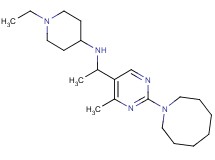 N-{1-[2-(1-azocanyl)-4-methyl-5-pyrimidinyl]ethyl}-1-ethyl-4-piperidinamine