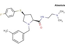 (4S)-N-[2-(dimethylamino)ethyl]-4-[(4-fluorophenyl)thio]-1-(3-methylbenzyl)-L-prolinamide
