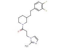 3-[2-(3,4-difluorophenyl)ethyl]-1-[3-(2-methyl-1H-imidazol-1-yl)propanoyl]piperidine