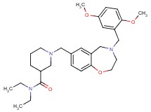 1-{[4-(2,5-dimethoxybenzyl)-2,3,4,5-tetrahydro-1,4-benzoxazepin-7-yl]methyl}-N,N-diethyl-3-piperidinecarboxamide