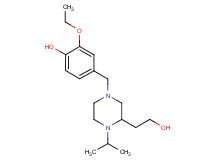 2-ethoxy-4-{[3-(2-hydroxyethyl)-4-isopropyl-1-piperazinyl]methyl}phenol