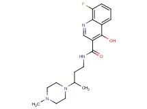 8-fluoro-4-hydroxy-N-[3-(4-methyl-1-piperazinyl)butyl]-3-quinolinecarboxamide