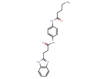N-(4-{[3-(1H-benzimidazol-2-yl)propanoyl]amino}phenyl)pentanamide