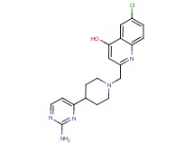2-{[4-(2-aminopyrimidin-4-yl)piperidin-1-yl]methyl}-6-chloroquinolin-4-ol
