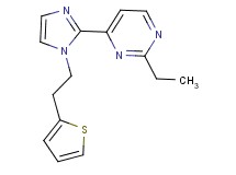 2-ethyl-4-{1-[2-(2-thienyl)ethyl]-1H-imidazol-2-yl}pyrimidine