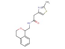 N-(3,4-dihydro-1H-isochromen-1-ylmethyl)-2-(2-methyl-1,3-thiazol-4-yl)acetamide