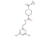 1-(cyclopropylcarbonyl)-N-[2-(4,6-dimethyl-2-pyrimidinyl)ethyl]-4-piperidinecarboxamide