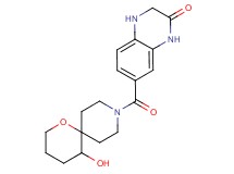 7-[(5-hydroxy-1-oxa-9-azaspiro[5.5]undec-9-yl)carbonyl]-3,4-dihydroquinoxalin-2(1H)-one