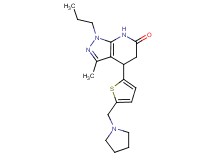 3-methyl-1-propyl-4-[5-(pyrrolidin-1-ylmethyl)-2-thienyl]-1,4,5,7-tetrahydro-6H-pyrazolo[3,4-b]pyridin-6-one