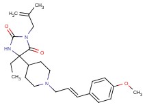 5-ethyl-5-{1-[(2E)-3-(4-methoxyphenyl)-2-propen-1-yl]-4-piperidinyl}-3-(2-methyl-2-propen-1-yl)-2,4-imidazolidinedione