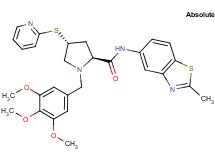 (4R)-N-(2-methyl-1,3-benzothiazol-5-yl)-4-(2-pyridinylthio)-1-(3,4,5-trimethoxybenzyl)-L-prolinamide