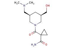 1-{[(3R*,5R*)-3-[(dimethylamino)methyl]-5-(hydroxymethyl)-1-piperidinyl]carbonyl}cyclopropanecarboxamide