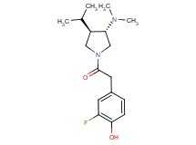 4-{2-[(3S*,4R*)-3-(dimethylamino)-4-isopropylpyrrolidin-1-yl]-2-oxoethyl}-2-fluorophenol