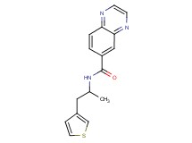 N-[1-methyl-2-(3-thienyl)ethyl]quinoxaline-6-carboxamide