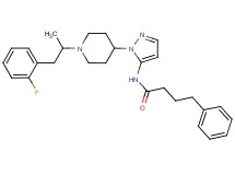 N-(1-{1-[2-(2-fluorophenyl)-1-methylethyl]-4-piperidinyl}-1H-pyrazol-5-yl)-4-phenylbutanamide