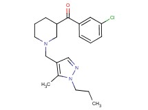 (3-chlorophenyl){1-[(5-methyl-1-propyl-1H-pyrazol-4-yl)methyl]-3-piperidinyl}methanone
