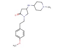 1-[2-(4-methoxyphenyl)ethyl]-4-[(1-methyl-4-piperidinyl)amino]-2-pyrrolidinone
