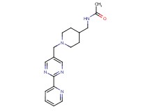 N-[(1-{[2-(2-pyridinyl)-5-pyrimidinyl]methyl}-4-piperidinyl)methyl]acetamide