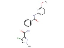 4-chloro-N-(3-{[(3-methoxyphenyl)amino]carbonyl}phenyl)-1-methyl-1H-pyrazole-3-carboxamide