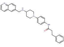 3-phenyl-N-(4-{4-[(6-quinolinylmethyl)amino]-1-piperidinyl}phenyl)propanamide