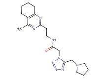 N-[2-(4-methyl-5,6,7,8-tetrahydro-2-quinazolinyl)ethyl]-2-[5-(1-pyrrolidinylmethyl)-1H-tetrazol-1-yl]acetamide