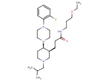 N-(3-ethoxypropyl)-3-{(3S*,4R*)-4-[4-(2-fluorophenyl)-1-piperazinyl]-1-isobutyl-3-piperidinyl}propanamide