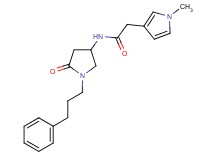 2-(1-methyl-1H-pyrrol-3-yl)-N-[5-oxo-1-(3-phenylpropyl)-3-pyrrolidinyl]acetamide