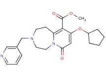 methyl 9-(cyclopentyloxy)-7-oxo-3-(3-pyridinylmethyl)-1,2,3,4,5,7-hexahydropyrido[1,2-d][1,4]diazepine-10-carboxylate