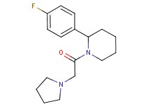 2-(4-fluorophenyl)-1-(1-pyrrolidinylacetyl)piperidine