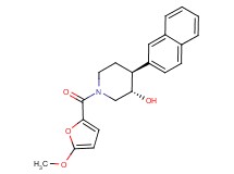 (3S*,4S*)-1-(5-methoxy-2-furoyl)-4-(2-naphthyl)piperidin-3-ol