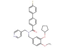 N-[3-(cyclopentyloxy)-4-methoxybenzyl]-4'-fluoro-N-(4-pyridinylmethyl)-4-biphenylcarboxamide