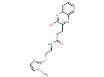 3-(3-hydroxy-2-quinoxalinyl)-N-{2-[(1-methyl-1H-imidazol-2-yl)thio]ethyl}propanamide