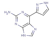 6-(1H-pyrazol-3-yl)-9H-purin-2-amine