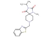 8-(1,3-benzothiazol-2-ylmethyl)-3-isopropyl-1-methyl-1,3,8-triazaspiro[4.5]decane-2,4-dione