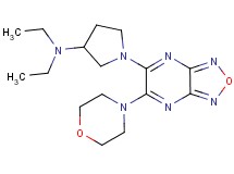 N,N-diethyl-1-[6-(4-morpholinyl)[1,2,5]oxadiazolo[3,4-b]pyrazin-5-yl]-3-pyrrolidinamine