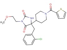5-(2-chlorobenzyl)-3-(2-methoxyethyl)-5-[1-(2-thienylcarbonyl)-4-piperidinyl]-2,4-imidazolidinedione