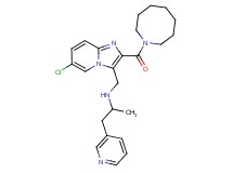 N-{[2-(1-azocanylcarbonyl)-6-chloroimidazo[1,2-a]pyridin-3-yl]methyl}-1-(3-pyridinyl)-2-propanamine