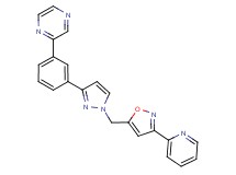 2-[3-(1-{[3-(2-pyridinyl)-5-isoxazolyl]methyl}-1H-pyrazol-3-yl)phenyl]pyrazine